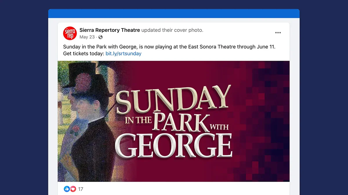 Sunday in the Park Facebook advertising