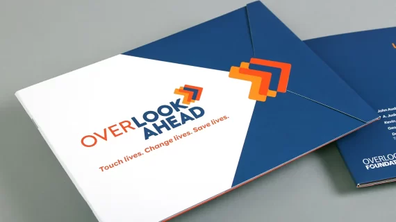 Overlook Ahead brochure print design
