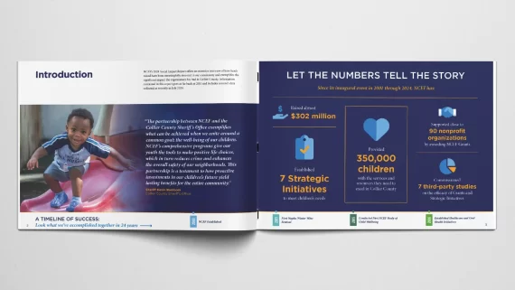 Annual Report Brochure Design for Naples Children Foundation