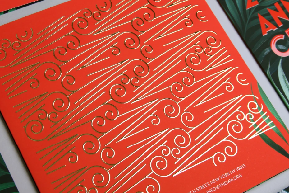 Foil-Detail-Close-Up-–-Anniversary-Event-Invitation-Design