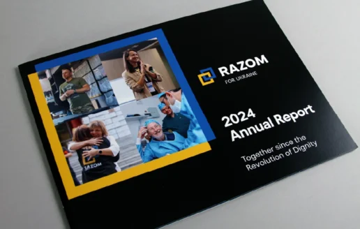 Nonprofit-Annual-Report-Cover-Design-–-Razom-for-Ukraine-2024