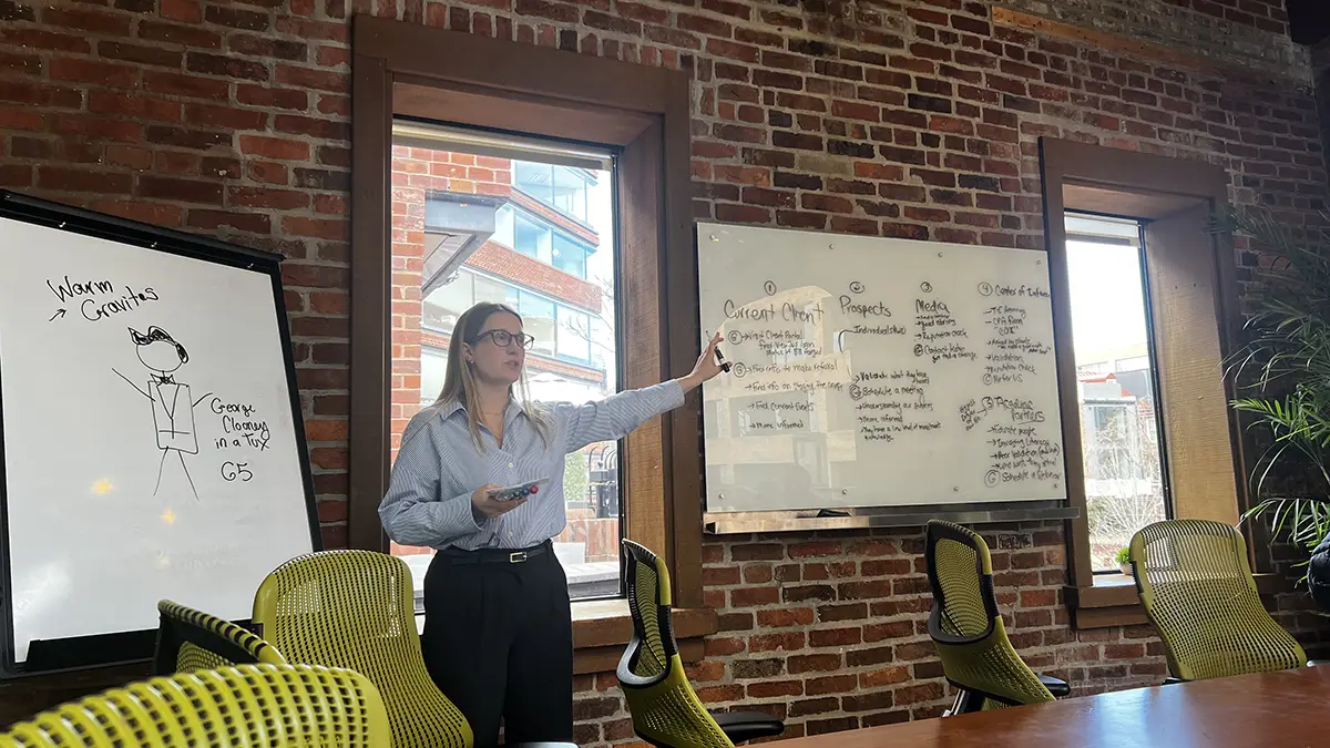 Trillion co-founder Larissa Montecuollo speaking.