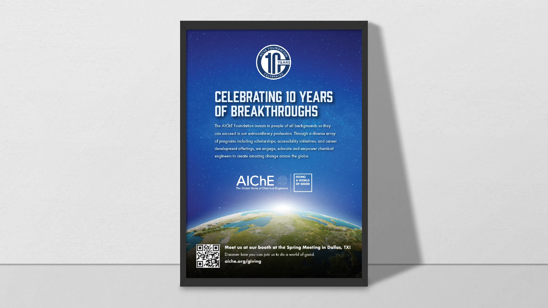 AIChE 10-Year Anniversary Conference with cosmic theme