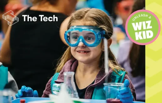 The Tech Interactive end of year appeal front cover design.