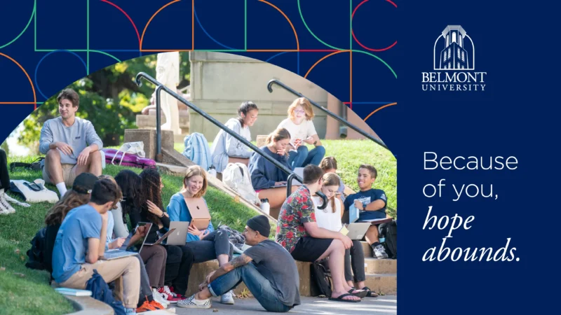 Belmont University capital campaign mailer