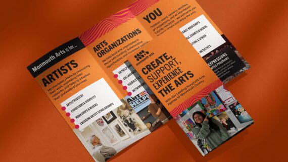 Monmouth Arts Trifold brochure